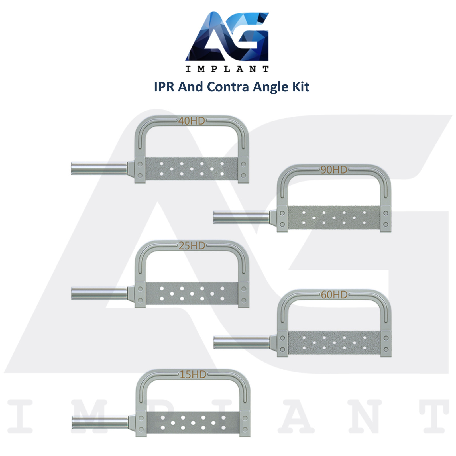 Dental IPR Contra Angle Handpiece Kit Ideal Proximal Contact Adjustment Ortho