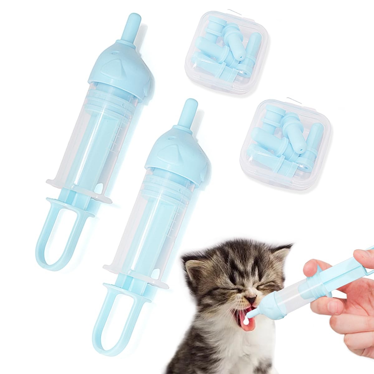 LogFaadCoi Kitten Bottle Feeding Kit for Nursing, 1 Count (Pack of 1), Blue