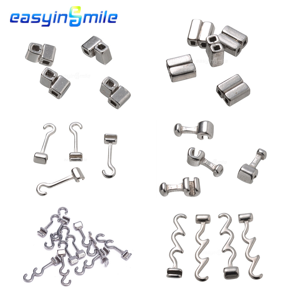 10pc Dental Orthodontic Crimpable Hooks for Archwire Stainless Steel EASYINSMILE