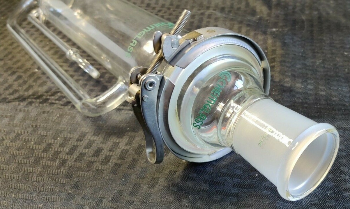 Chemglass 500mL Soxhlet Solvent Extractor, Complete w/ 60mm Schott Flange 45/50