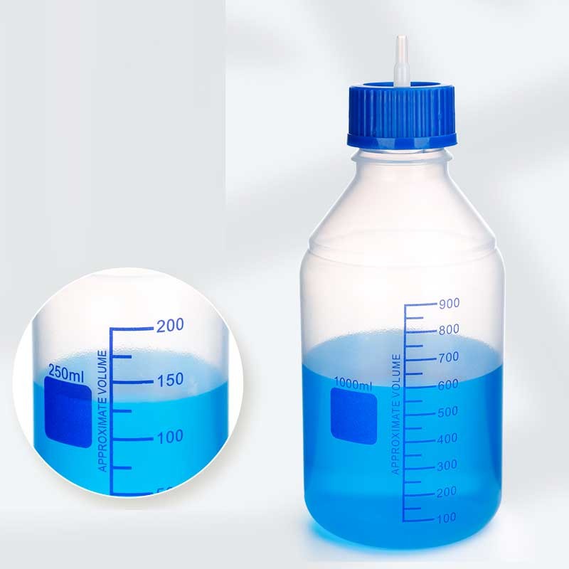 Polypropylene Plastic Reagent Bottles 100ml-2000ml, GL45 Cap, New