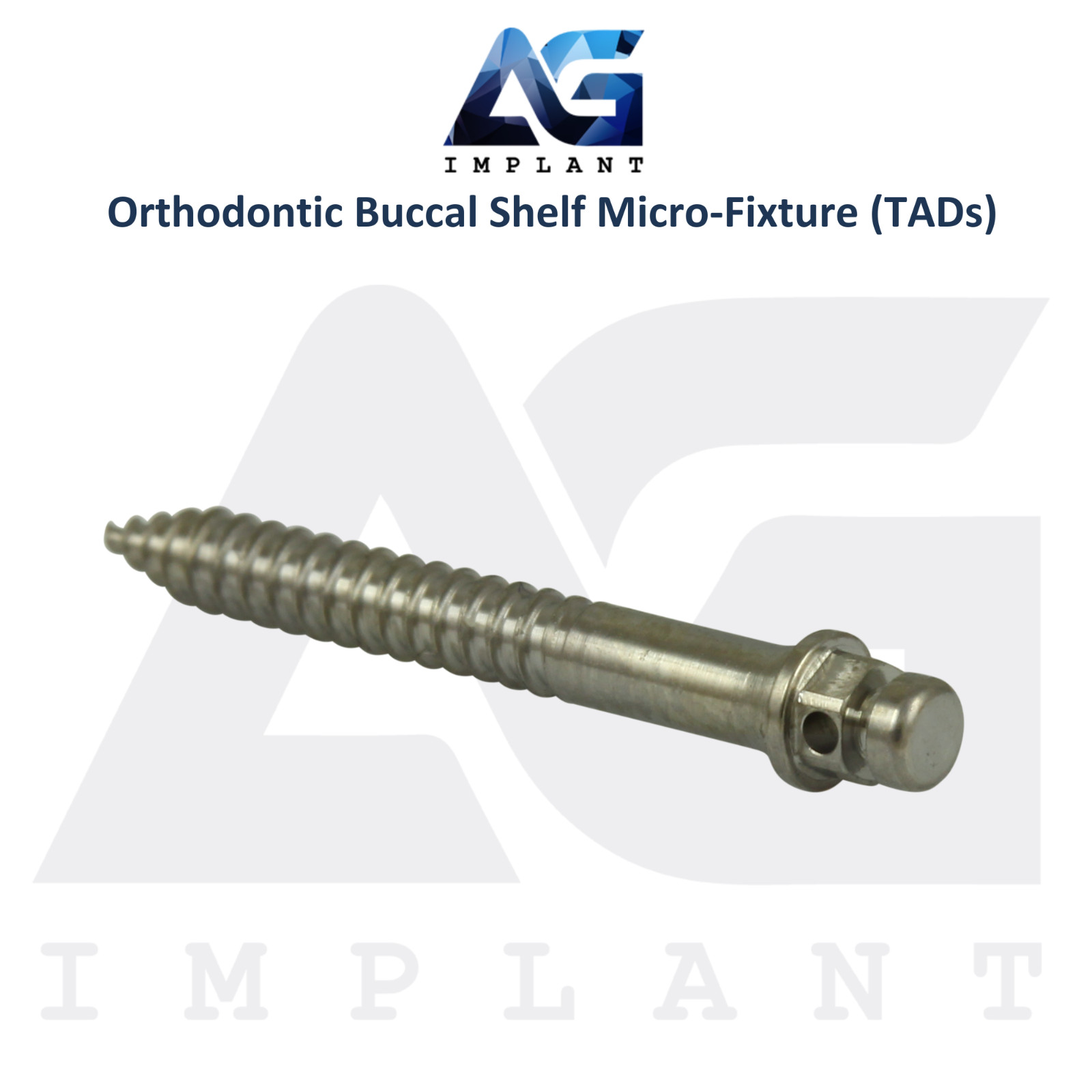 Dental Buccal Shelf Orthodontic Micro Fixture Screws Titanium Ortho TADs Ø2mm