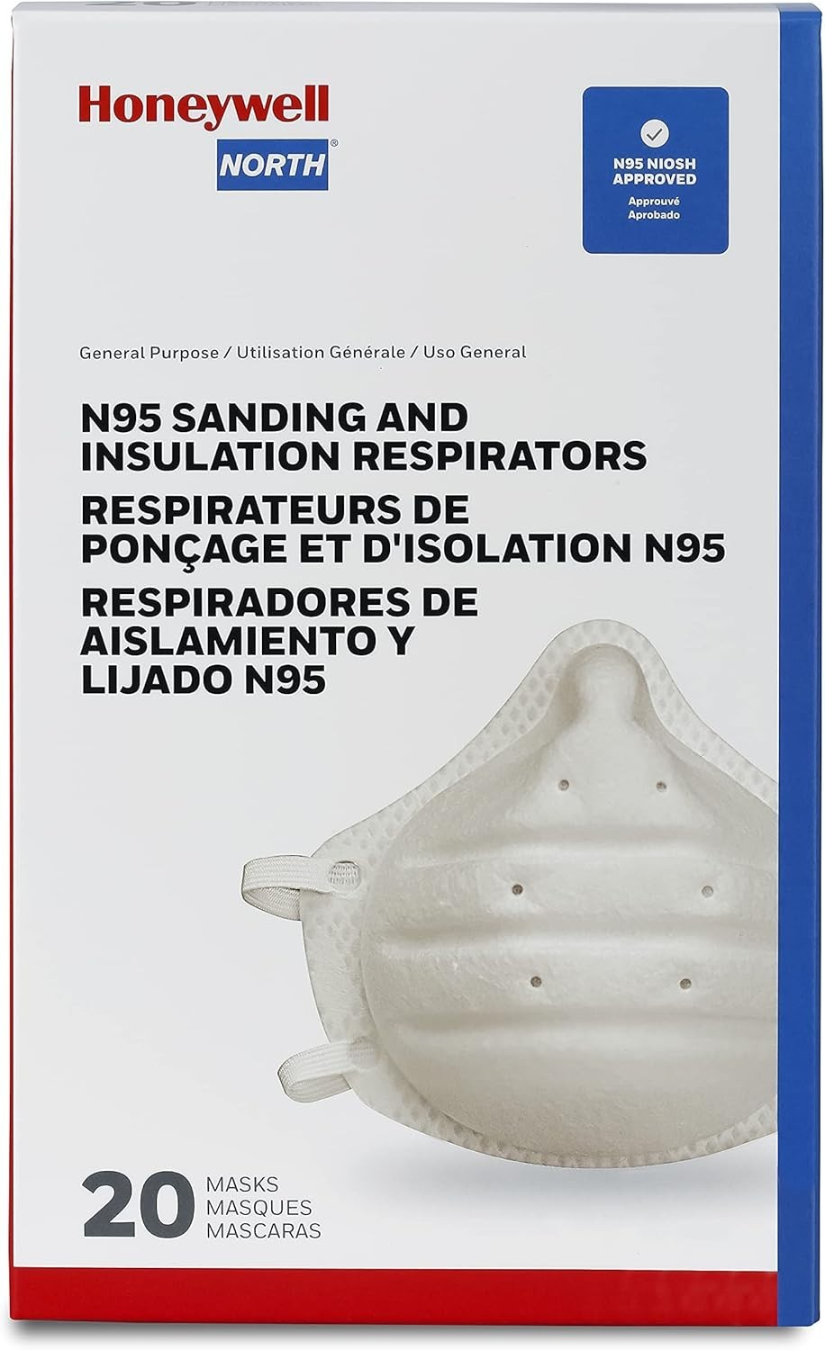 Lightweight N95 Molded Cup Respirators – Hypoallergenic and Comfortable 20-Pack