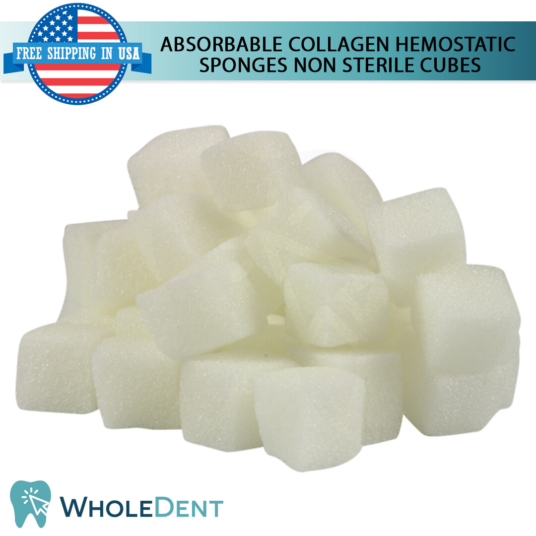 Dental Hemosponge Absbable Gelatine Sponge Gelfoam Cubes Non Sterile Sur gical