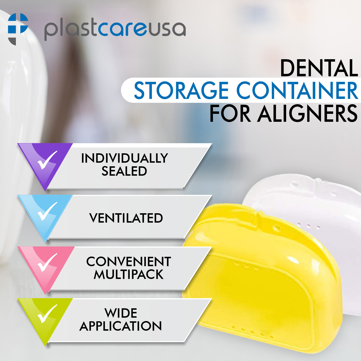 120 Sealed Assorted Dental Retainer Boxes Denture Case Containers Box (10 Box)