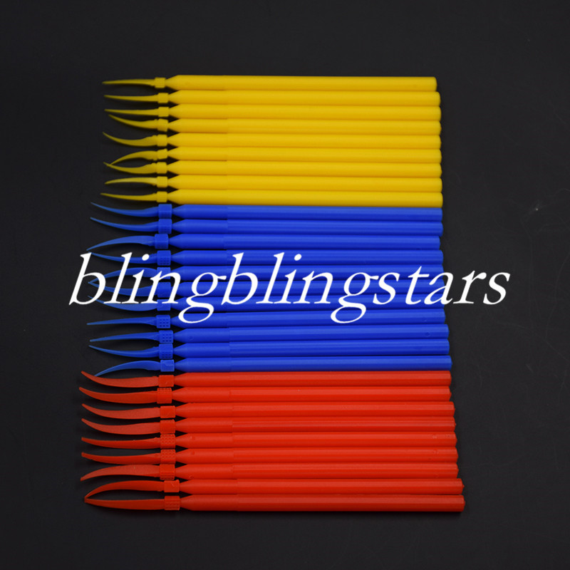 Dental Integrated Interdental Plastic Wedges With Long Handle Poly 3 Sizes