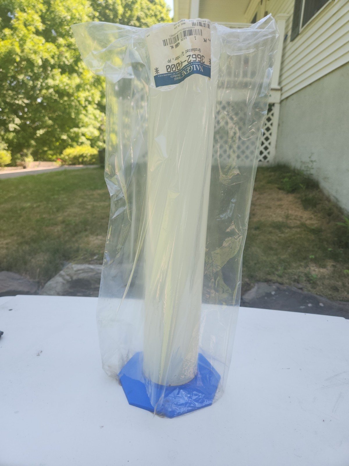 NALGENE Polypropylene Graduated Cylinder Size 4000ml NEW