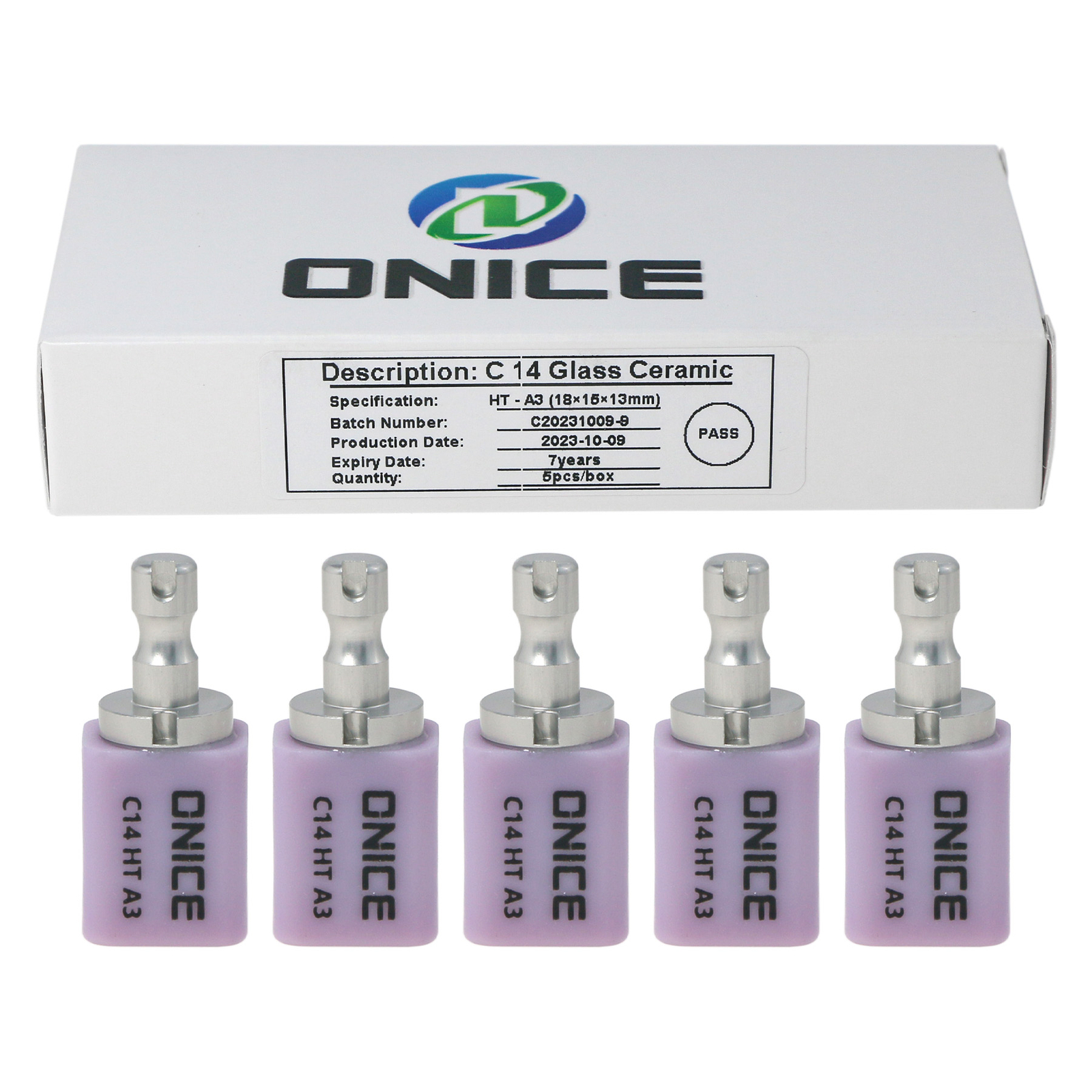 C14 HT/LT CAD CAM Dental Ceramic Lithium Dislicate Blocks For Sirona Cerec E-max