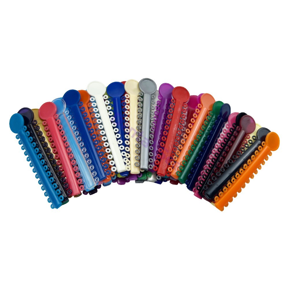 1040Pcs Dental Orthodontic Ligature Ties Elastic Rubber Bands for Brackets Brace