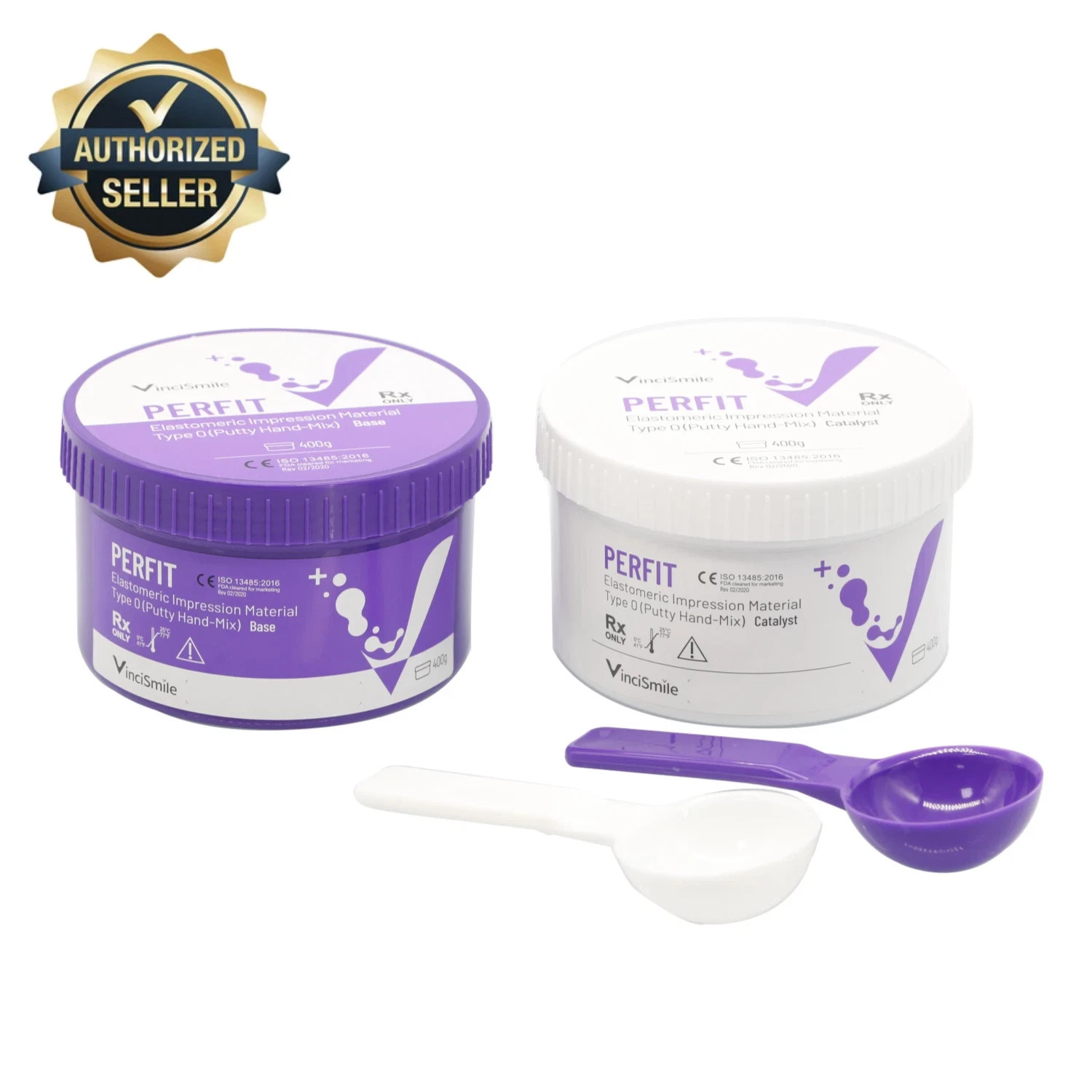 PERFIT Dental Putty VPS Impression Material Base Normal Set 2 x 400g