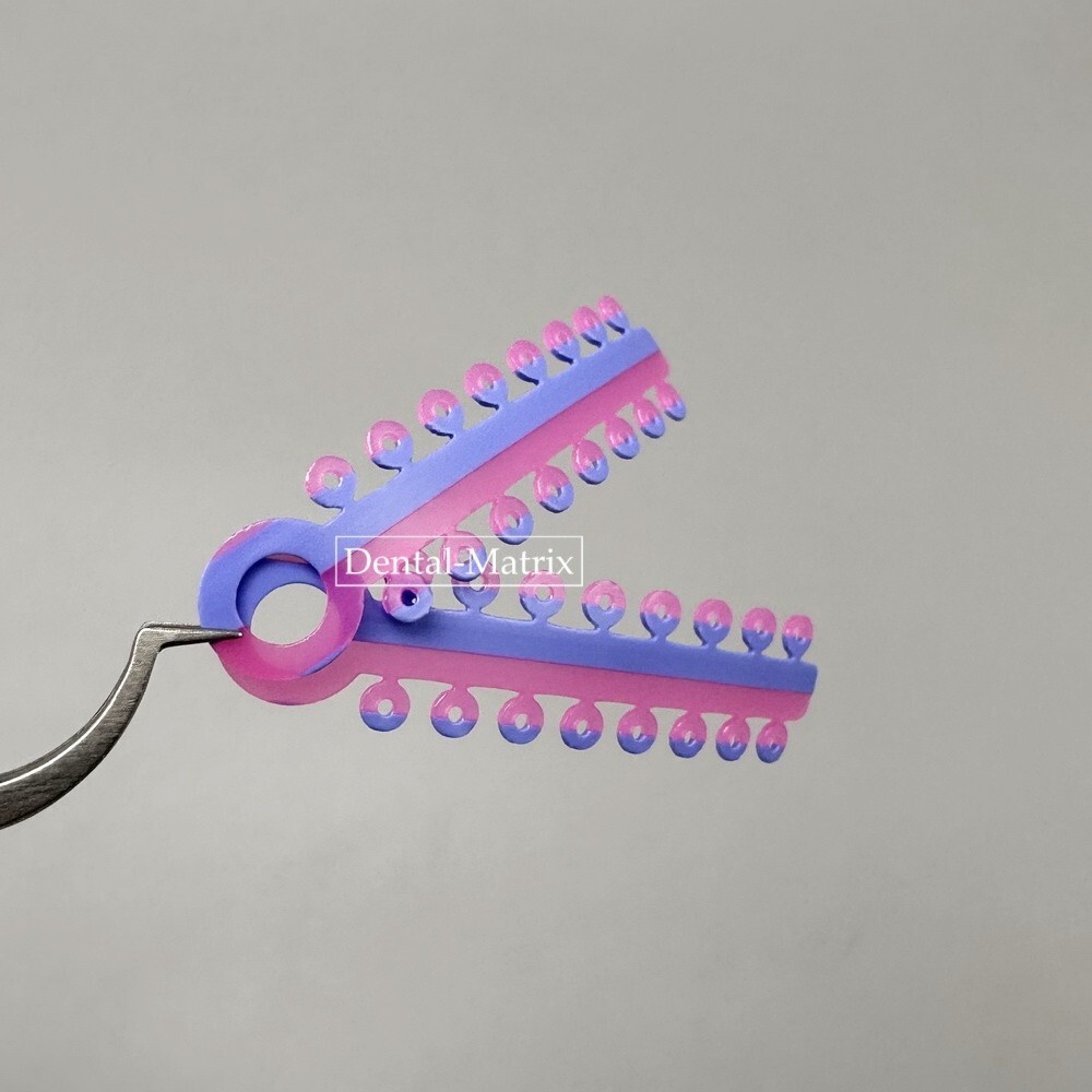 320pcs Dental Orthodontic Elastic Rubber Ligature Tie Rubber Bnads Double Color