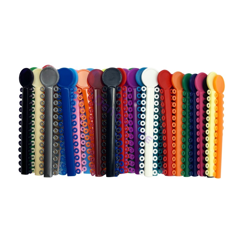 1040Pcs Dental Orthodontic Ligature Ties Elastic Rubber Bands for Brackets Brace