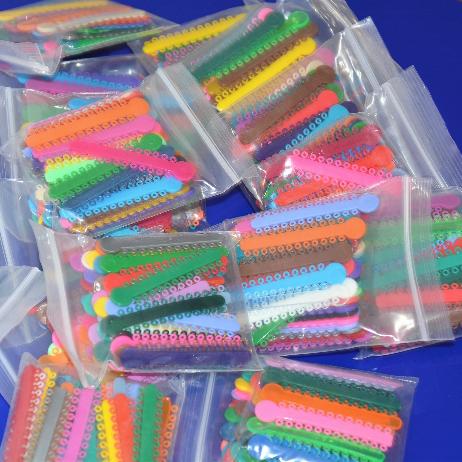 5 Packs Dental Elastics Ligature Ties Rubber Bands Mixed Color 1008Pcs/Pack