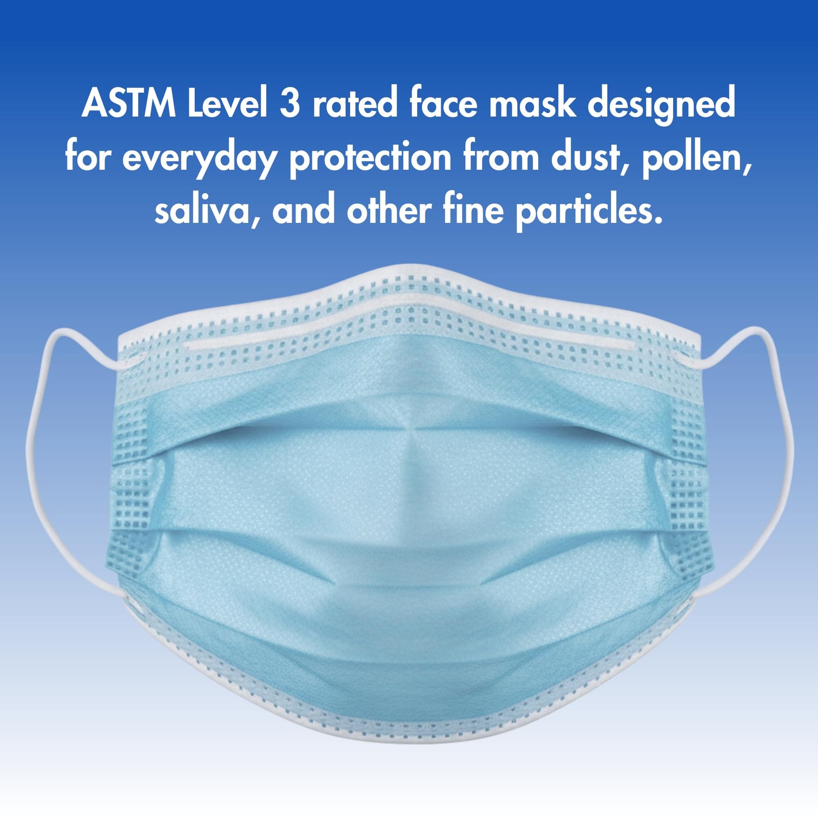 Criterion ASTM Level 3 Disposable – Blue, 3-Ply, Fluid Resistant, Latex-, Fla…