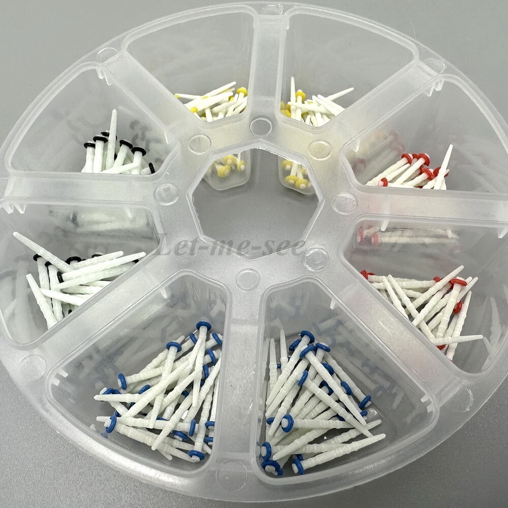 2000Pcs Dental Quartz Glass Fiber Post Teeth Restorative Screw Straight 4 Sizes