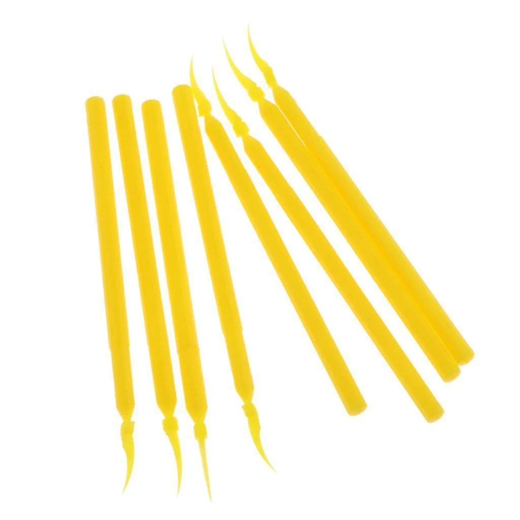 Dental Lab Integrated Interdental Plastic Wedges With Long Handle Poly 3 Sizes