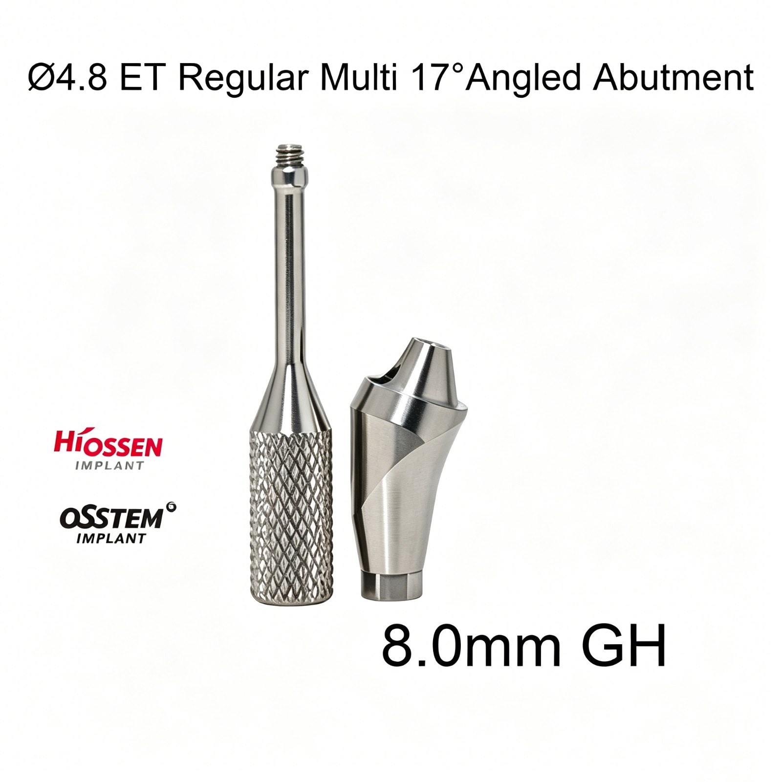 Dental Ti Multi unit Angled abutment MU 17° Hex fits Hiossen Osstem Mini/Regular