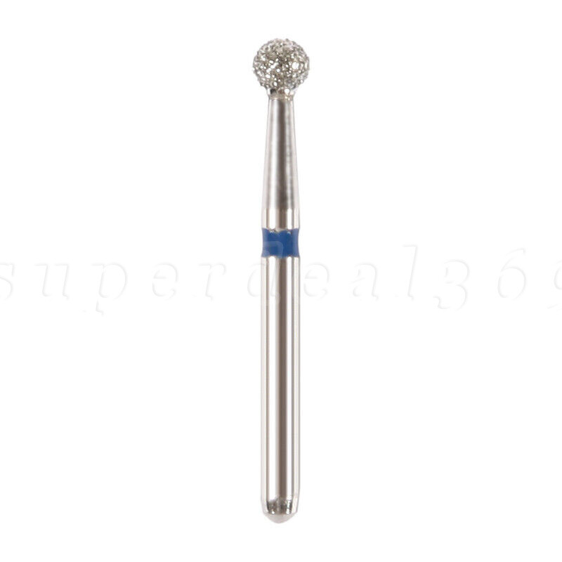 50Pcs Dental Diamond Ball Round Burs FG 1.6mm for High Speed Handpiece BR-30 SA