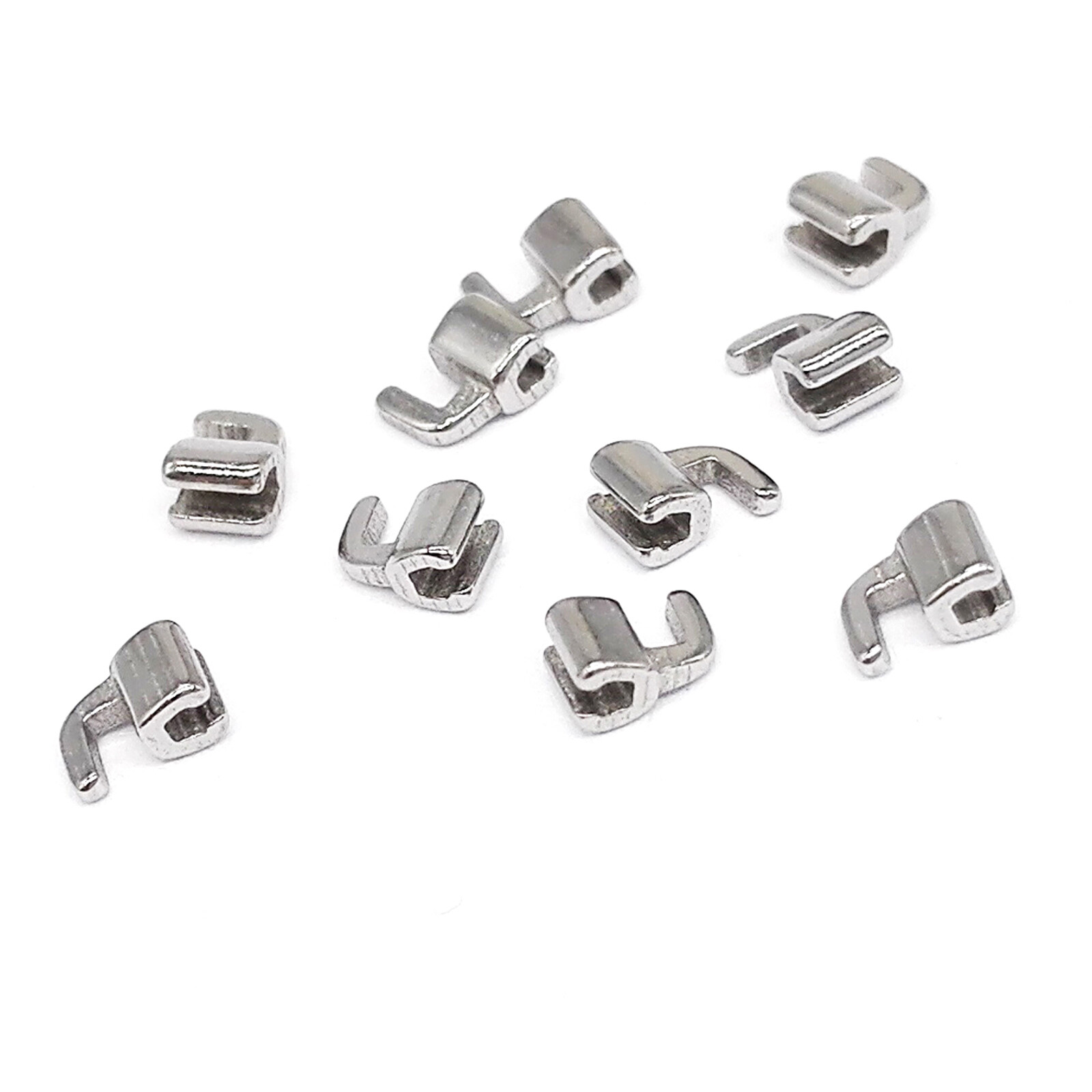 Dental Orthodontic Crimpable Hook Torque Spring Lingual Buttons Long Short Stop