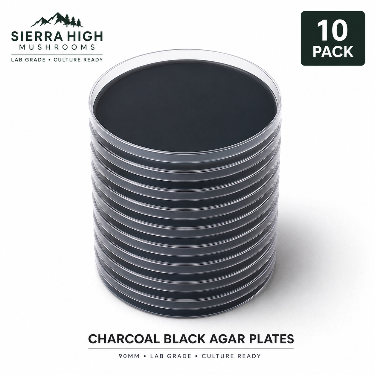 Pre Poured Sterile Agar Plates – 10 Count Malt Extract | MEA | 90mm Petri Dishes