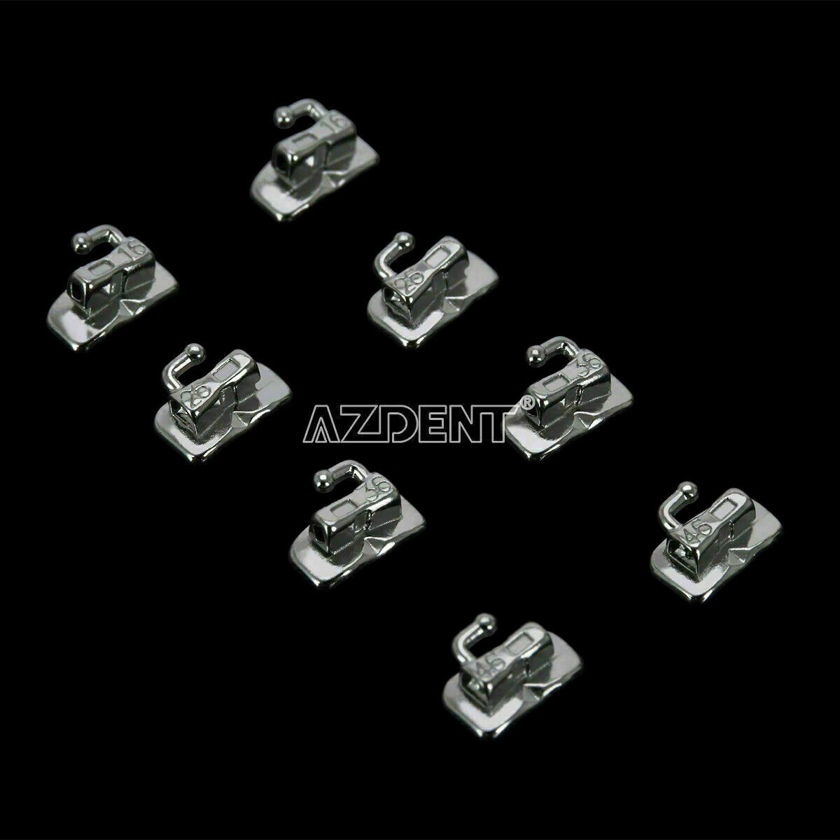 200pc Dental Orthodontic Buccal Tube Bondable Monoblock Non-Convertible MBT/Roth