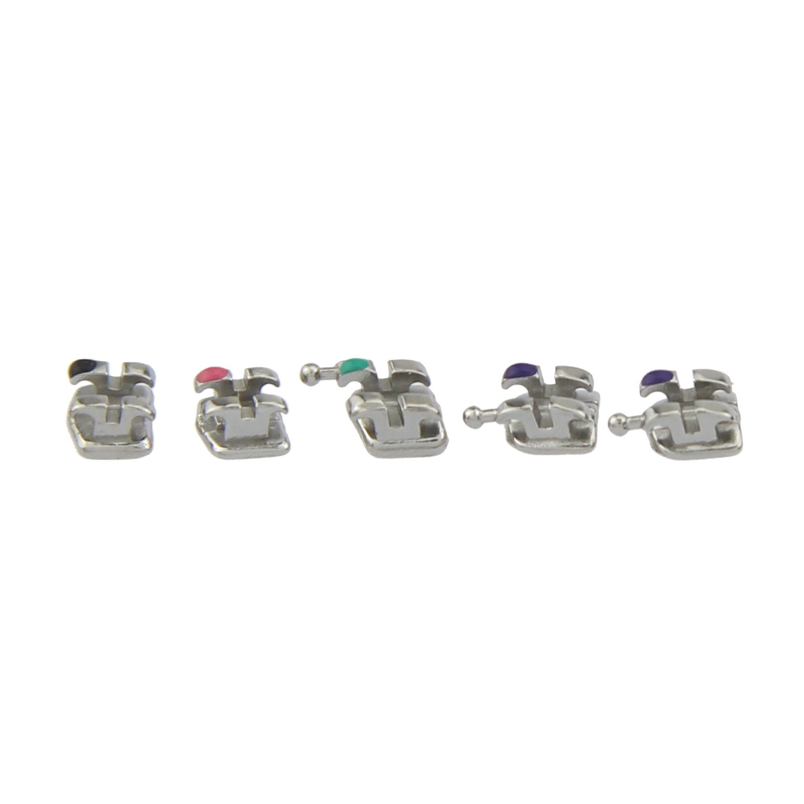 Orthodontic Dental Brackets Brace Mini Roth MBT 018 022 Slot 345 Hooks Metal MIM