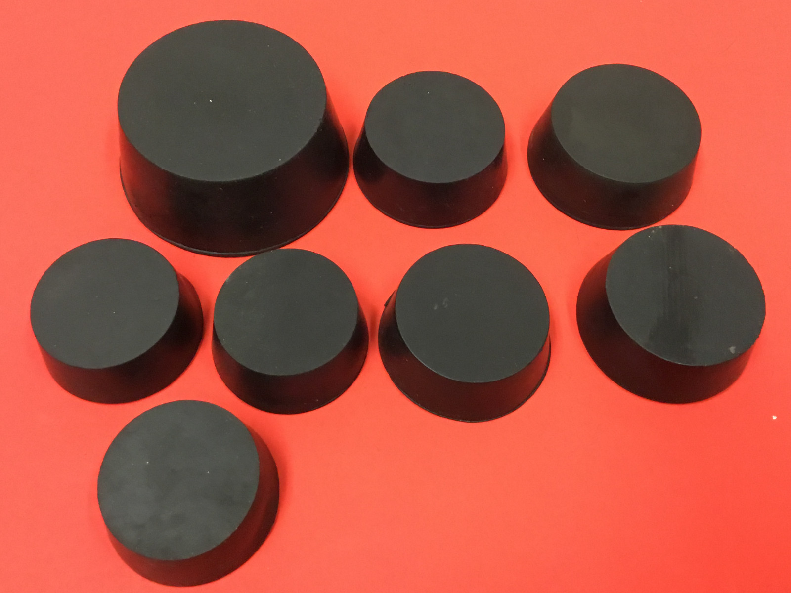 Mixed Lot of (8) – Rubber Stoppers – Size 11 (3) – 12 (3) – 13 (1) & 14 (1)