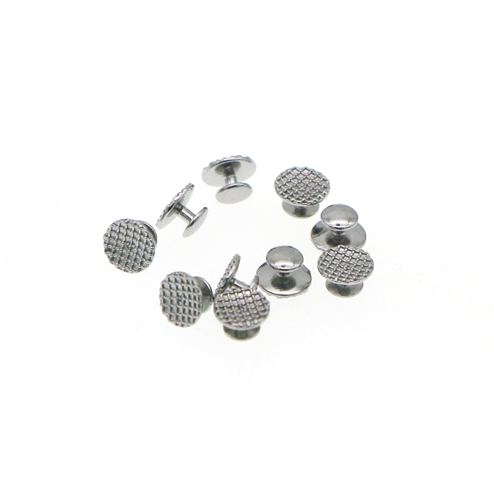 100Pcs Metal Lingual Buttons Bondable for Dental Orthodontic Round Mesh Base