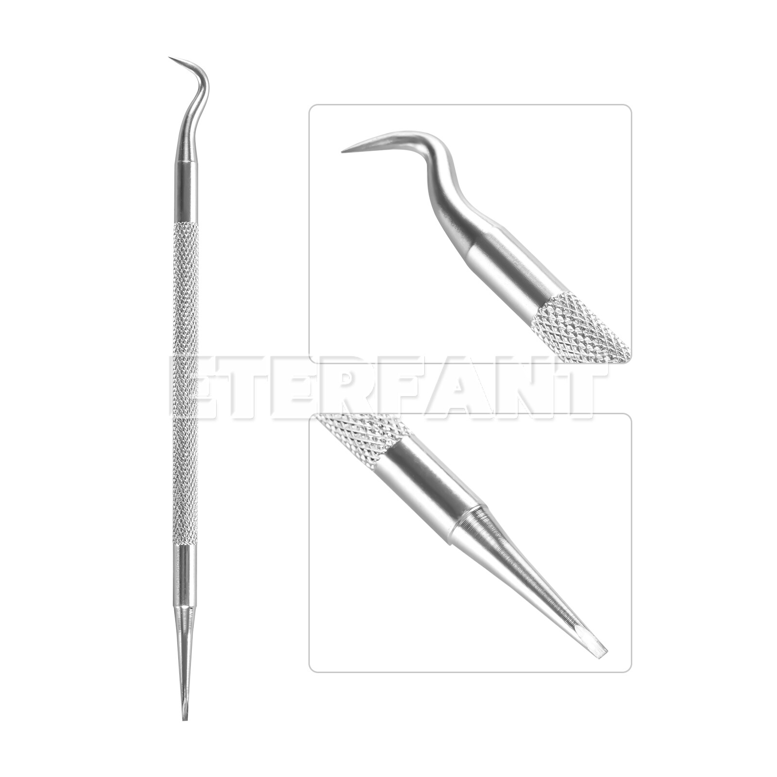 ETERFANT Dental Orthodontic Self-Ligating Bracket Braces Roth 022 345Hooks+Tool