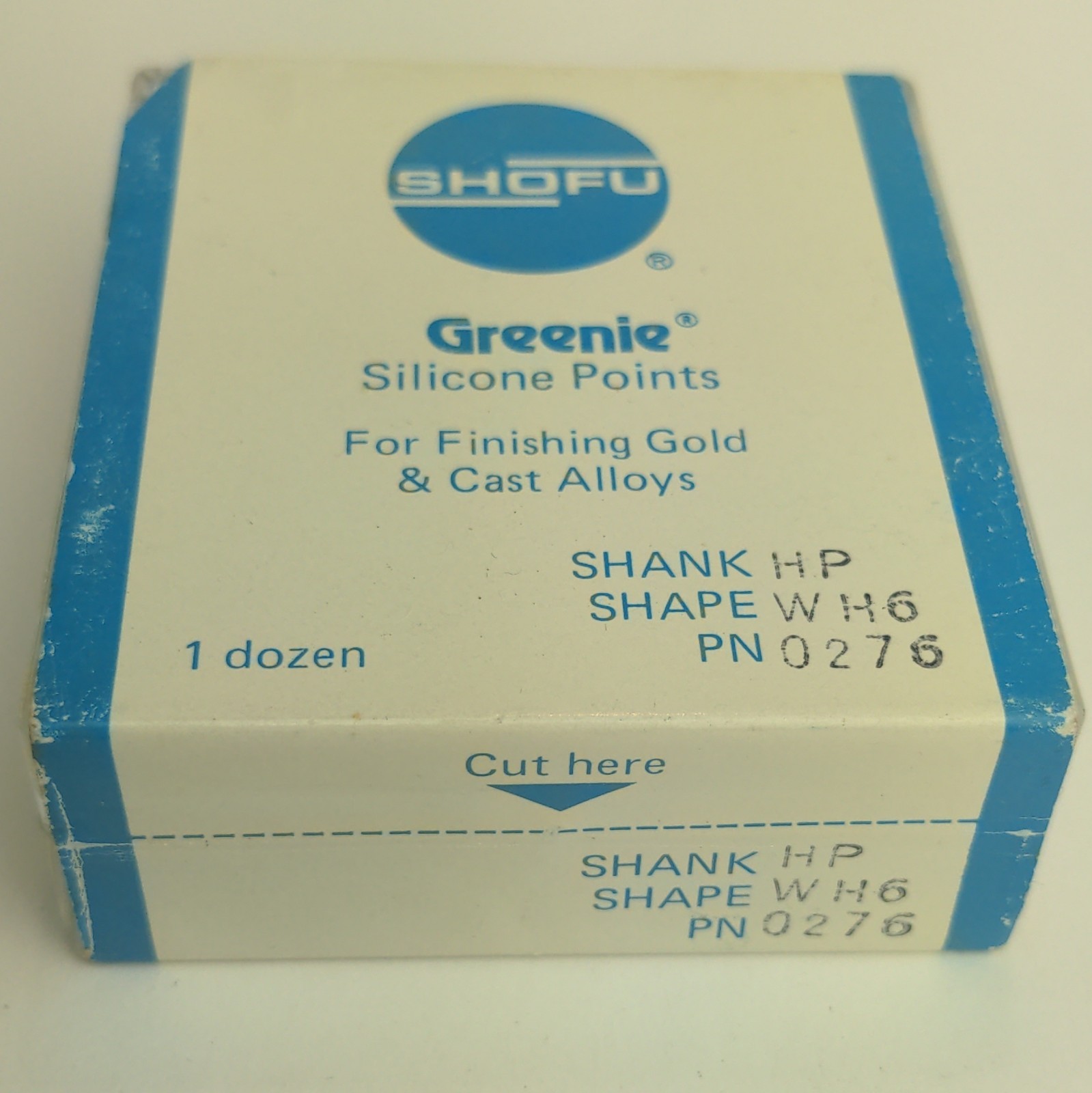 Shofu Greenie Silicone Points HP Long Straight Shank WH6 PN 0276 (10 pieces)