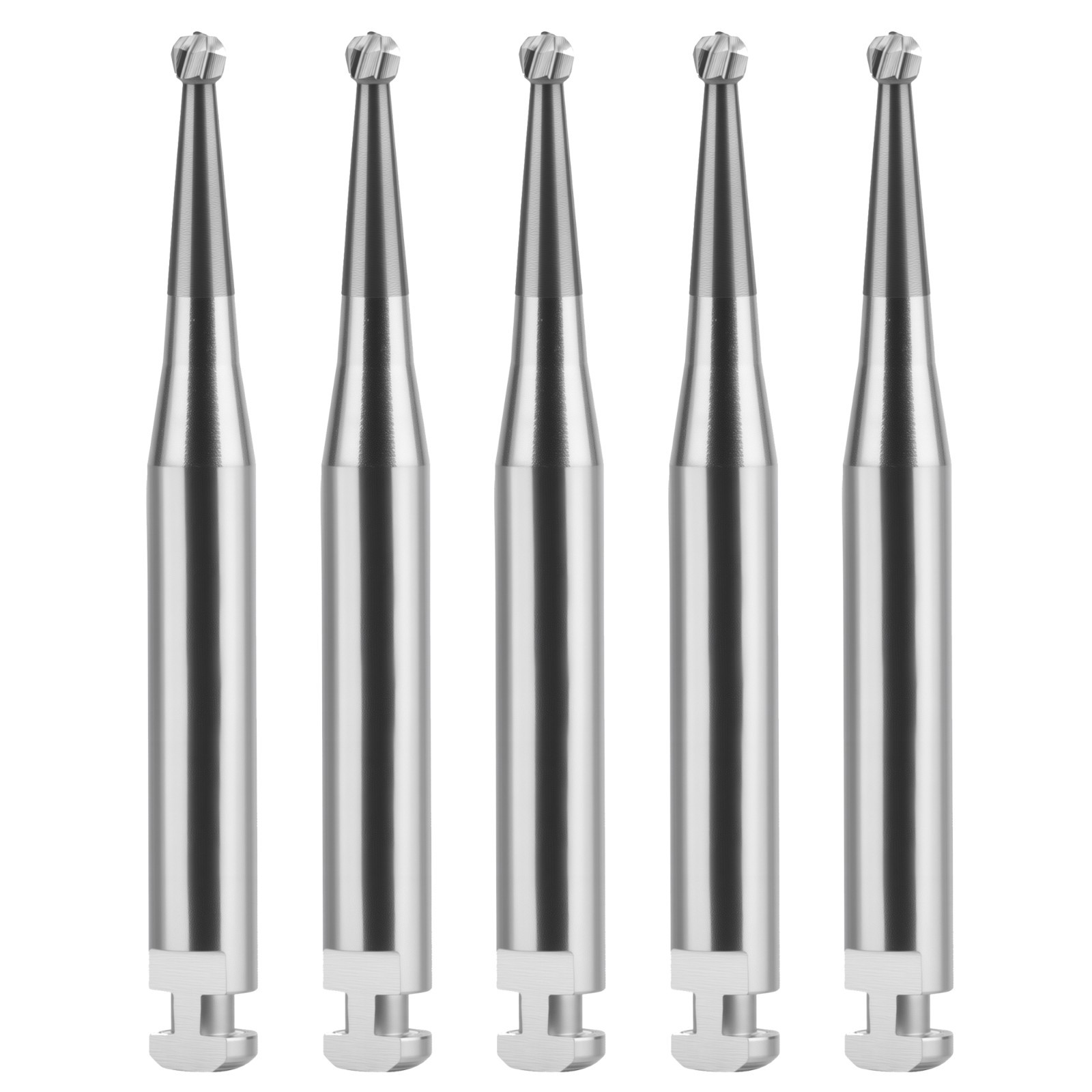 Wave Dental Latch Carbides Contra Angle Bur 22mm Round Taper Fissure Invert Cone