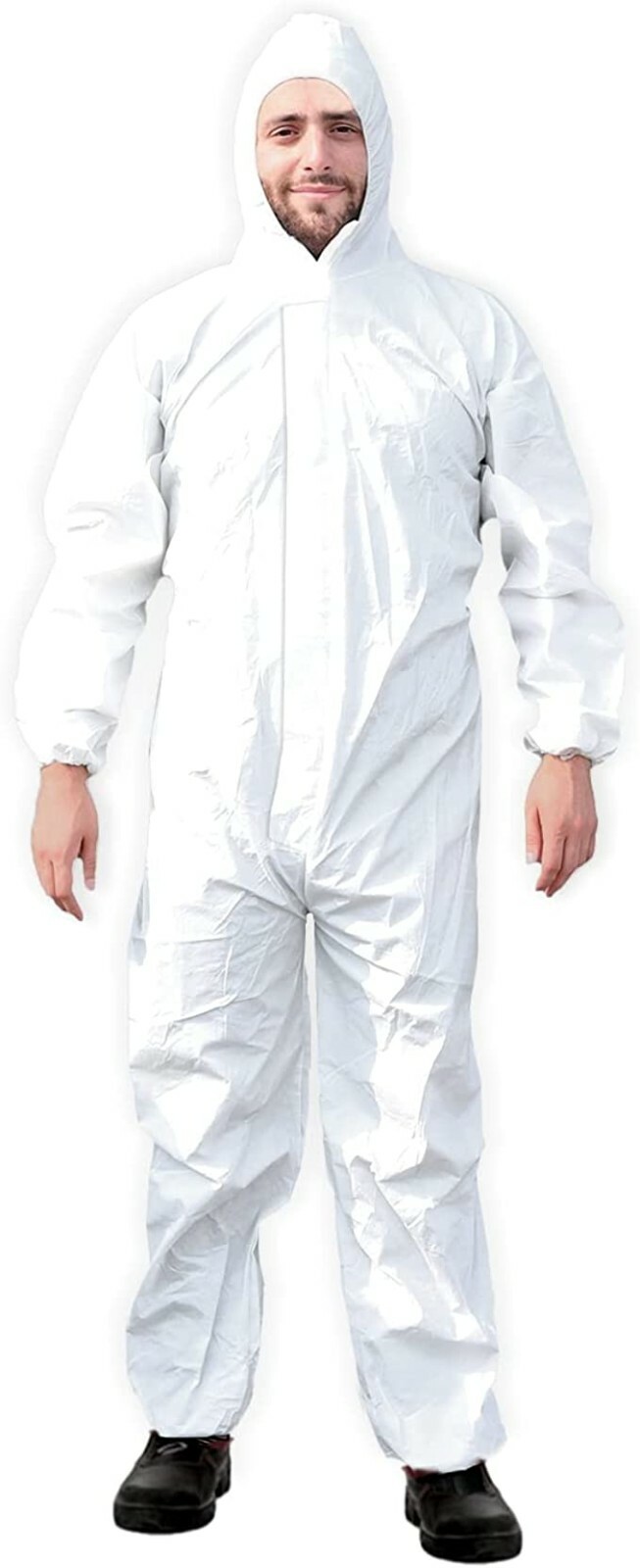 Ever Ready Disposable Microporous Coated Coverall White Size: M/L/XL/2XL