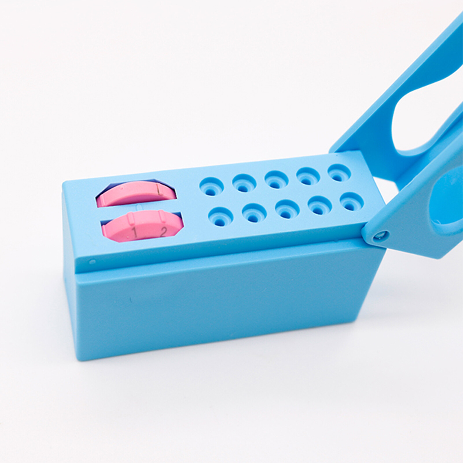 Dental 6/10/20 Holes Endo Files Holder With Memory Autoclavable Box Endodontic