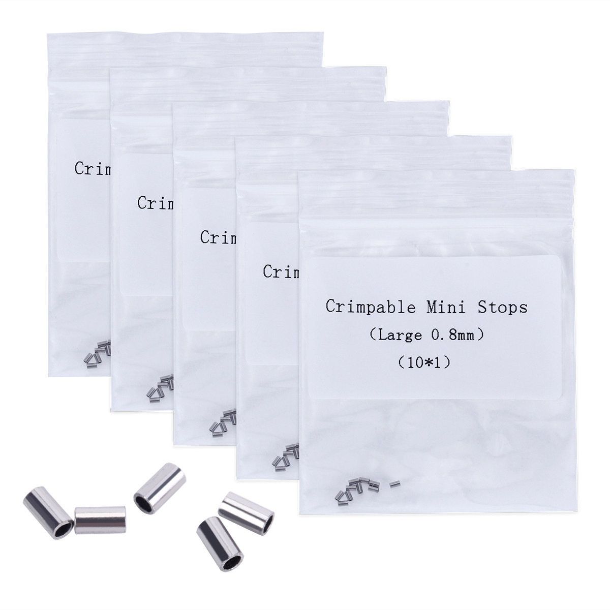 10pcs/Pack Orthodontic Dental Crimpable Hooks Crimpable Mini Stops 0.5mm & 0.8mm