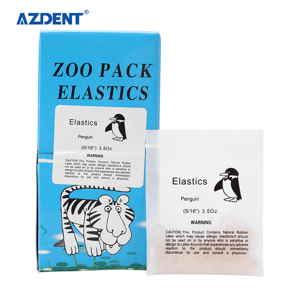 5000Pcs AZDENT Dental Orthodontic Elastics Rubber Bands Bracket Brace 3.5/4.5 OZ