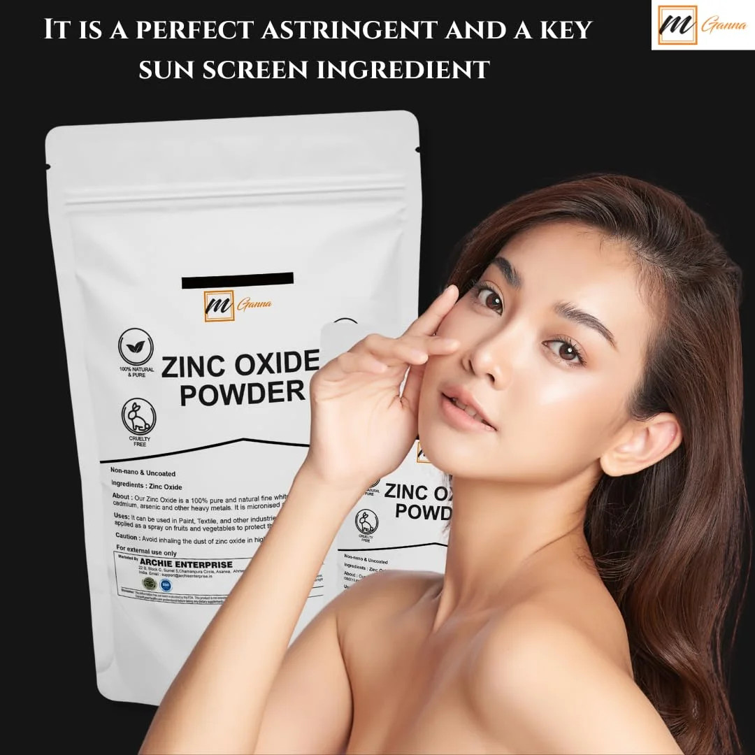 100% Natural Zinc Oxide Powder | Non-Nano Uncoated Particles 0.22 LBS / 100 GMS