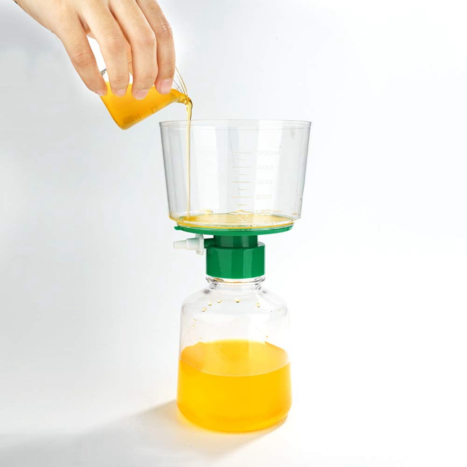 500mL Sterile Bottle Top Vacuum Filter Units with 0.22um PES Membrane Pack of 4