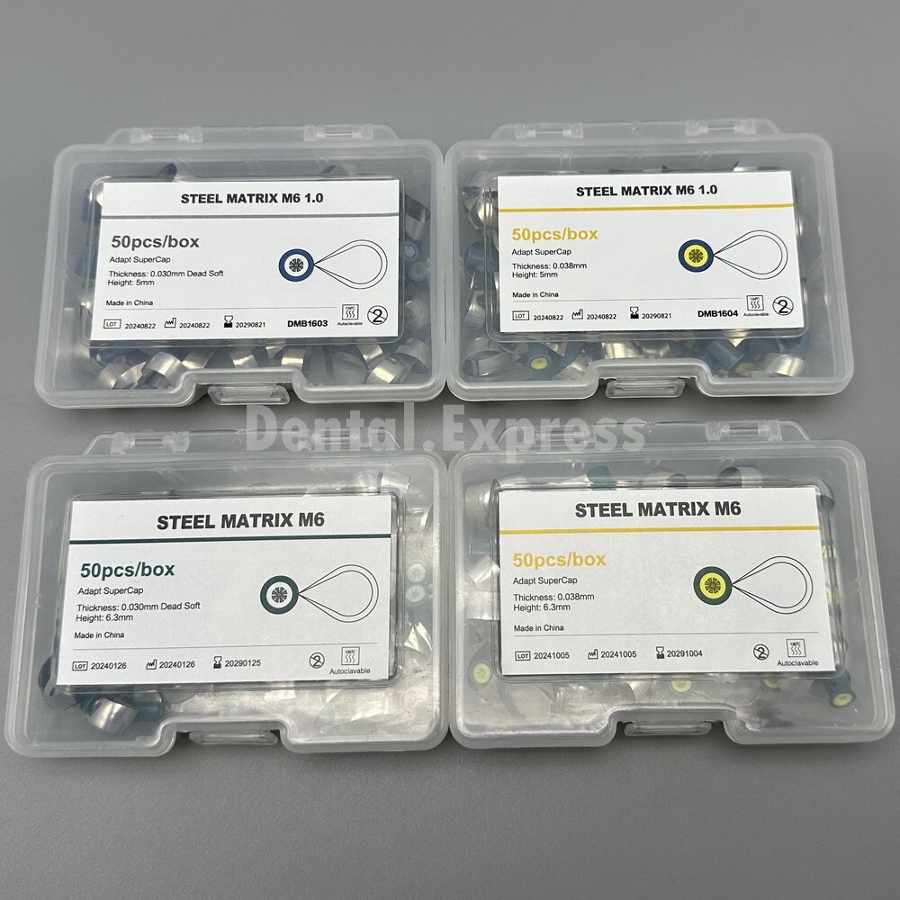 50Pcs/Box Adapt SuperCap Dental Steel Matrix Reel Matrices Thickness 0.030/0.038