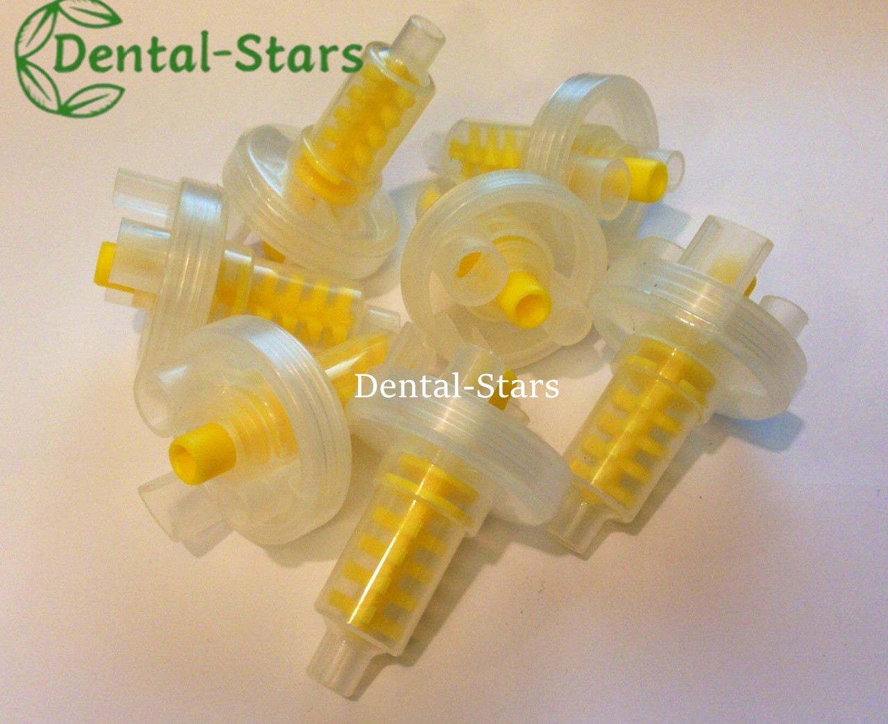 50/1000Pcs Dental Dynamic Mixing Tips for Impression Material Yellow Tips 5:1