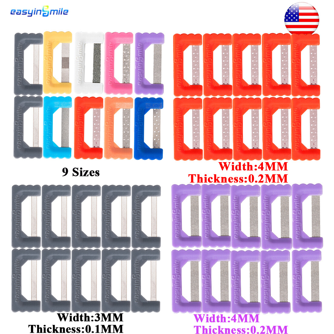 Orthodontic IPR/IR Strips Dental Interproximal Reduction Enamel strip polishing