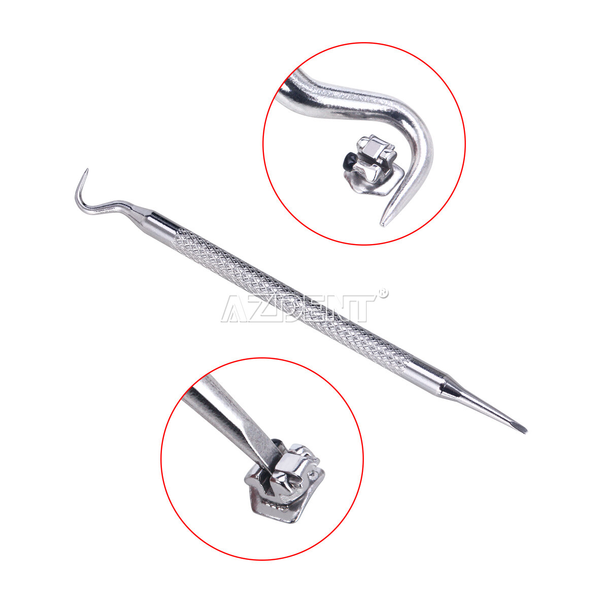 AZDENT Dental Orthodontic Self-Ligating Bracket Braces Roth/MBT .022 Hooks 3 4 5