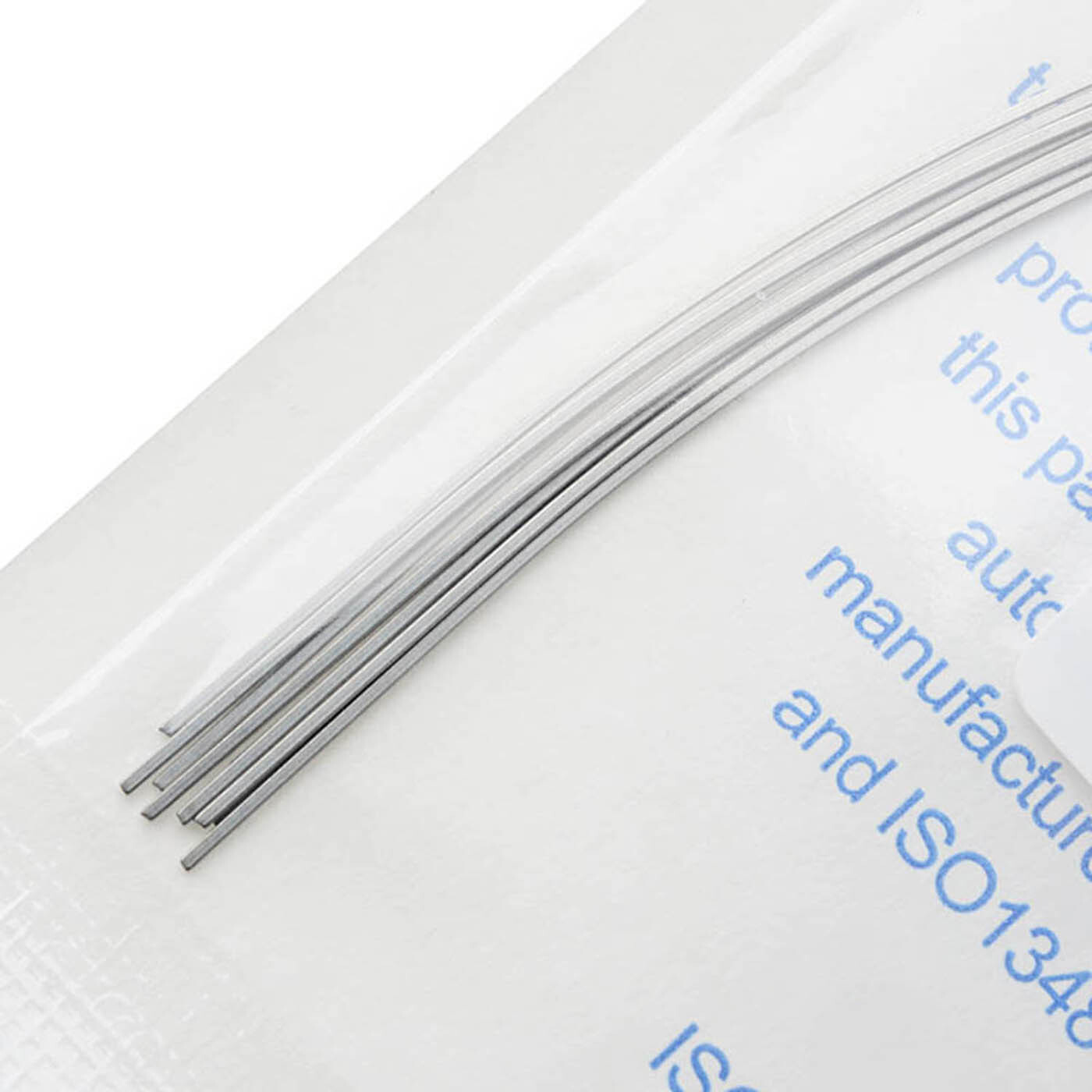 Dental Orthodontic Super Elastic Niti Rectangular Arch Wires Ovoid Form