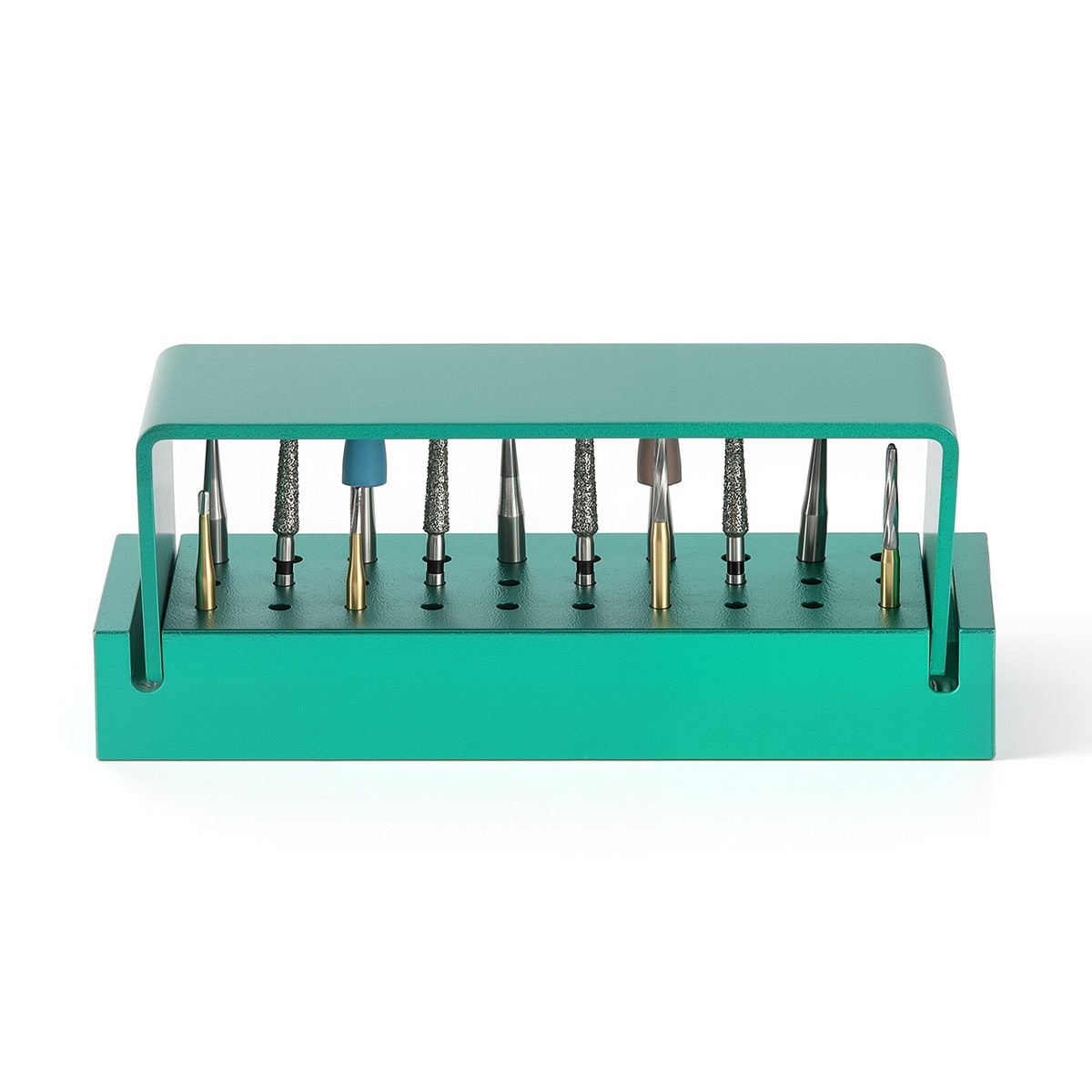 30 Holes Dental Bur Block Holder Disinfection Sterilization Box for RA FG Burs