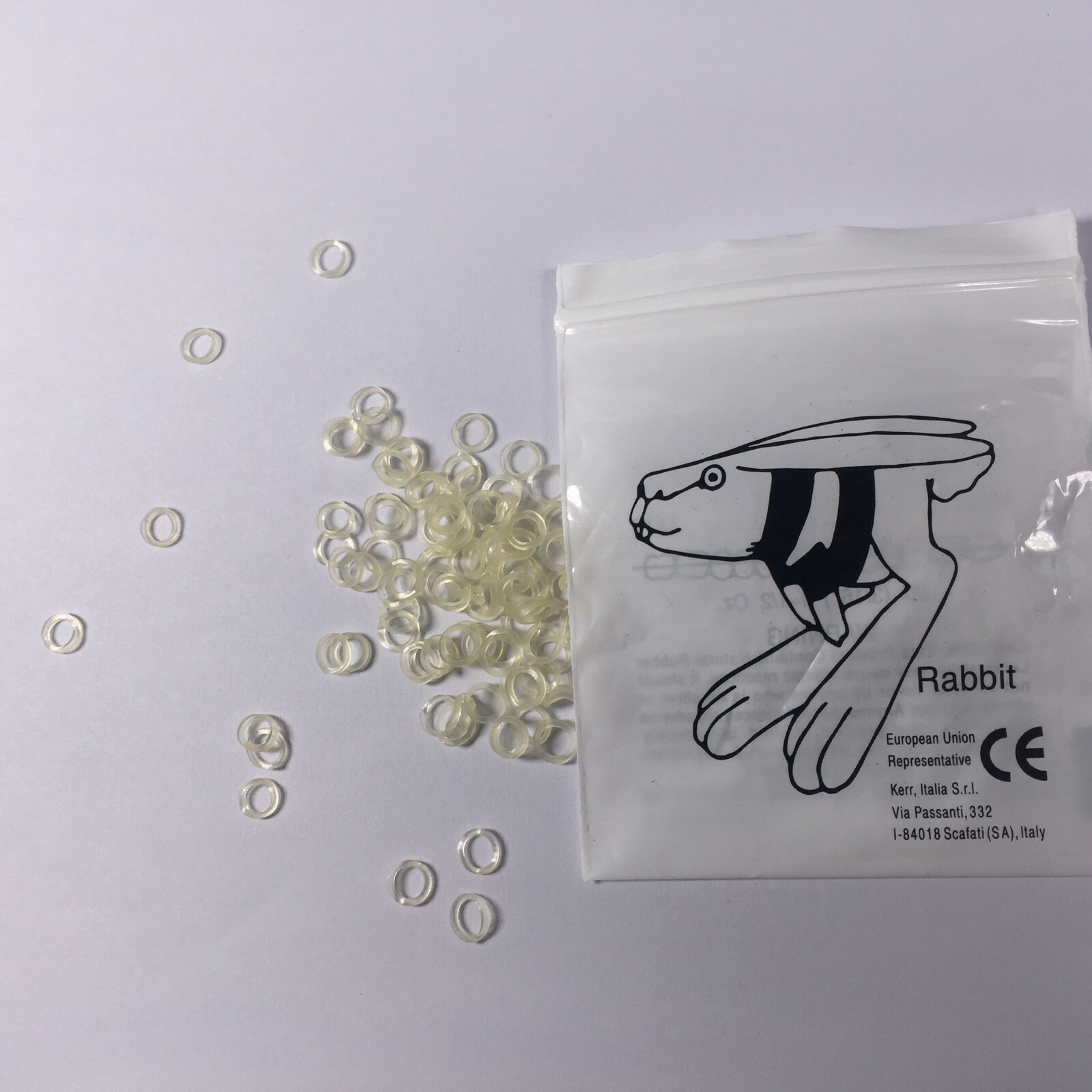 ORMCO Zoo Pack Elastics Dental Clear Yellow 5000/Box 3.5OZ 1/8 3/16 1/4 5/16 3/8