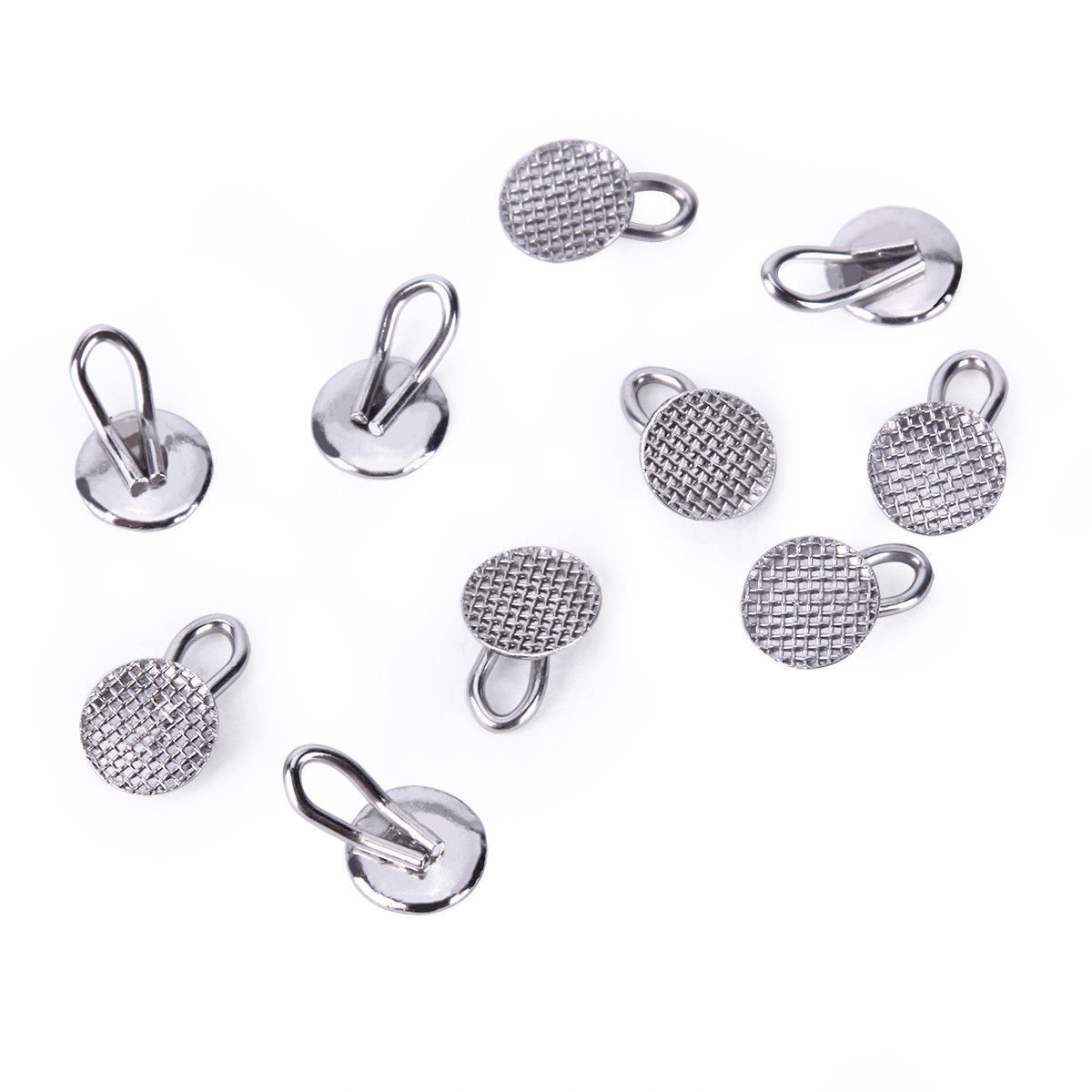 AZDENT Dental Orthodontic Lingual Buttons Bondable Round Base/ Button Chain