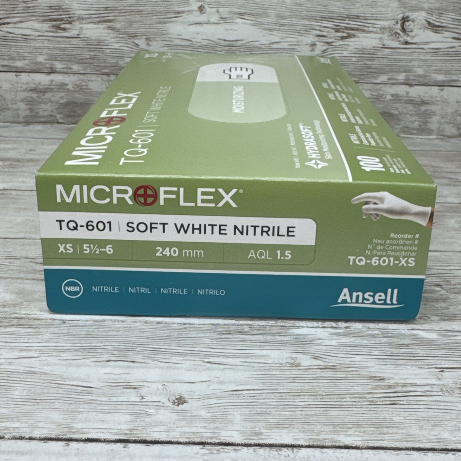 MicroFlex Soft White Nitrile Exam Size: X-Small TQ-601-XS *10-BOX CASE*See Date*
