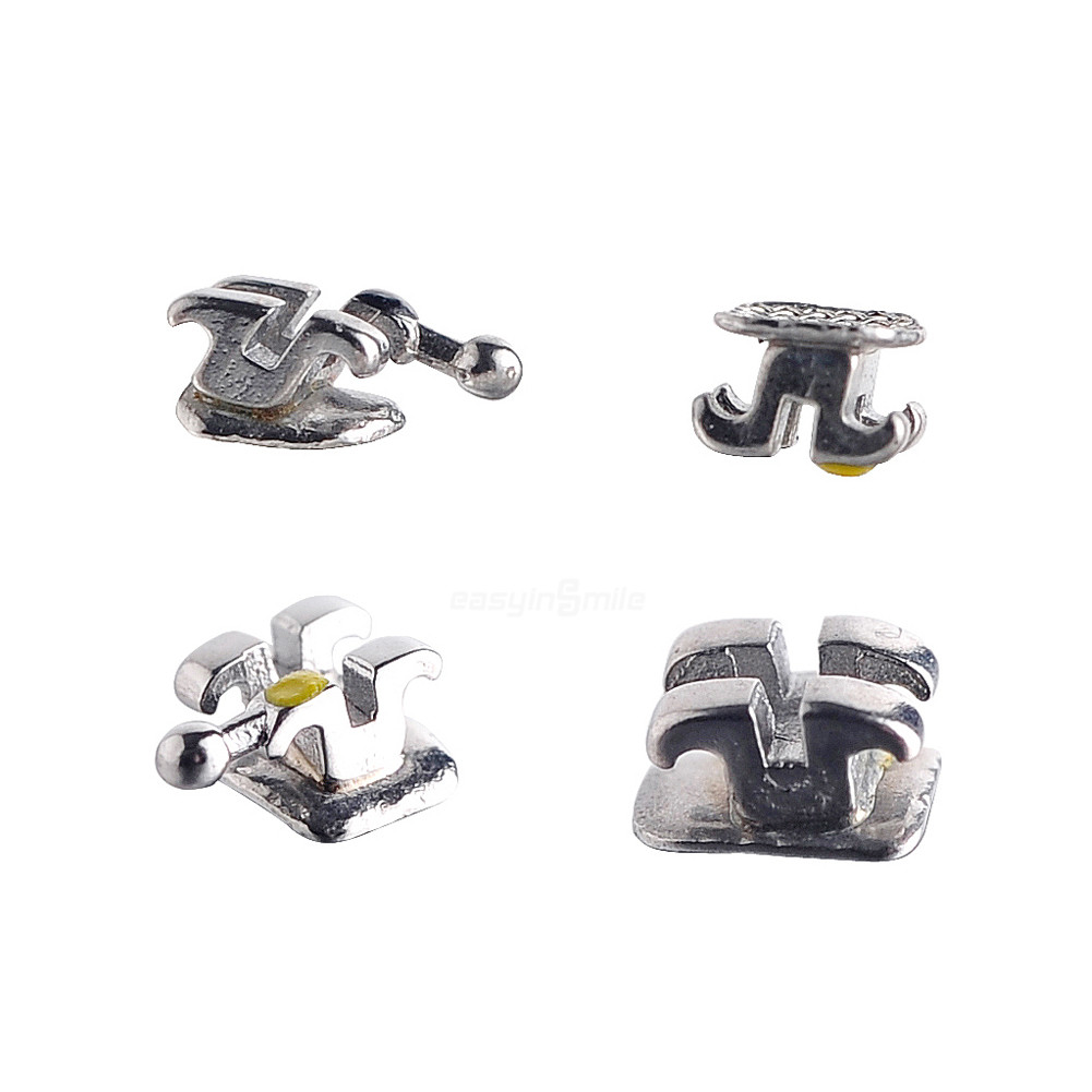 5Pack Dental Orthodontic Brackets MBT/Roth 022 3/345Hook Mini Metal Teeth Braces