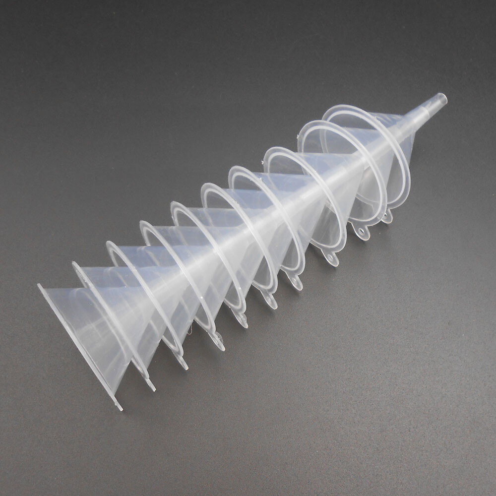 10X 32MM Repackaging Small Filling Funnel 4.5MM Spout For Atomiser Perfume 3.2CM
