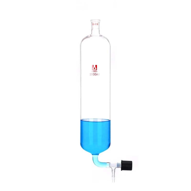 100ml-500ml Double-Layer Distillation Receiving Bottle Glass with Piston ca