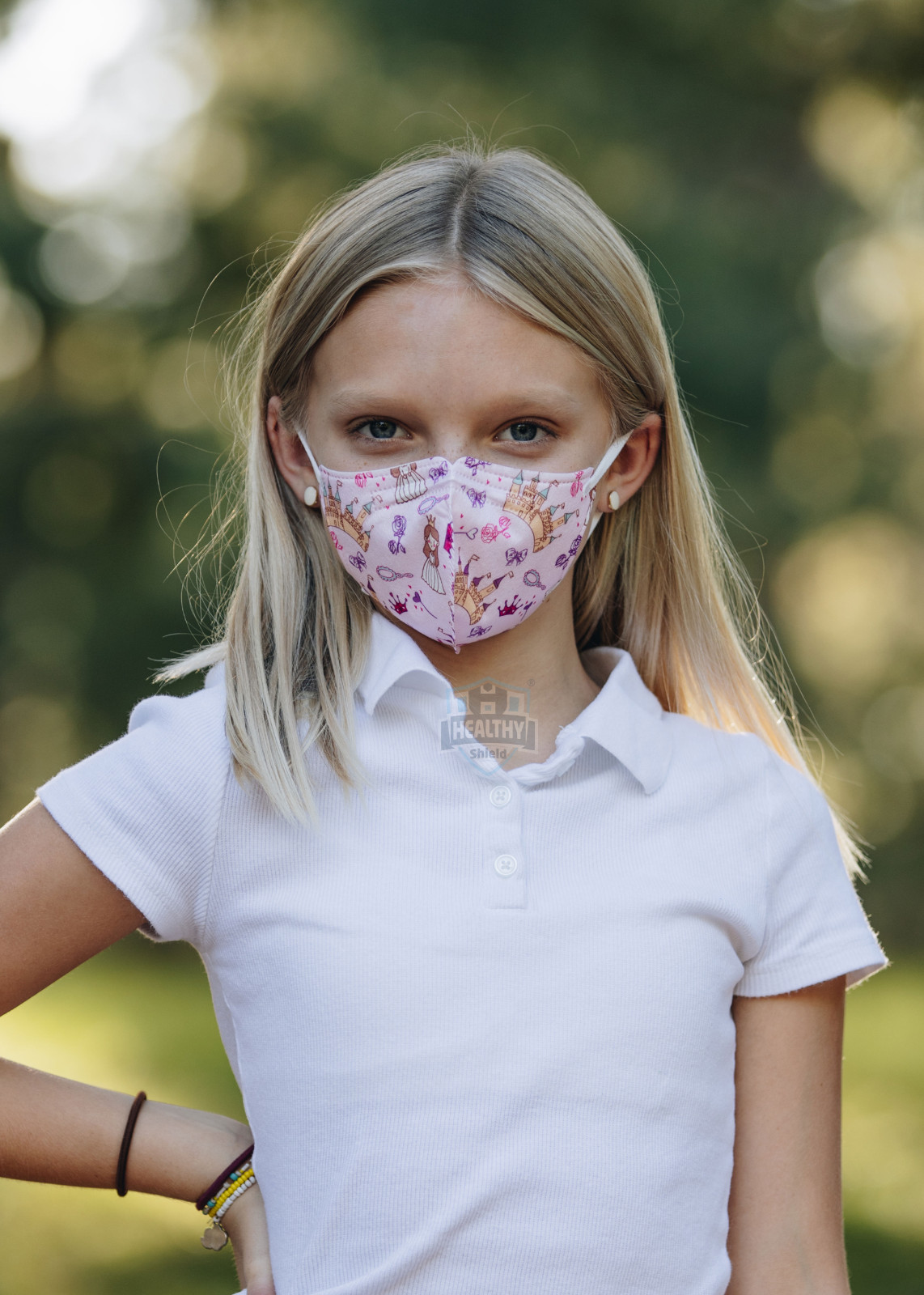 100Pcs Cartoon Protective 4-Layer Face Mask BFE 95% Disposable 3D Mask for Girls